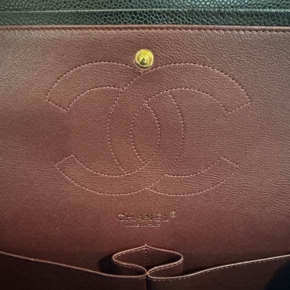 Chanel Black Caviar Jumbo Classic Double Flap with GHW - Picture 6 of 11